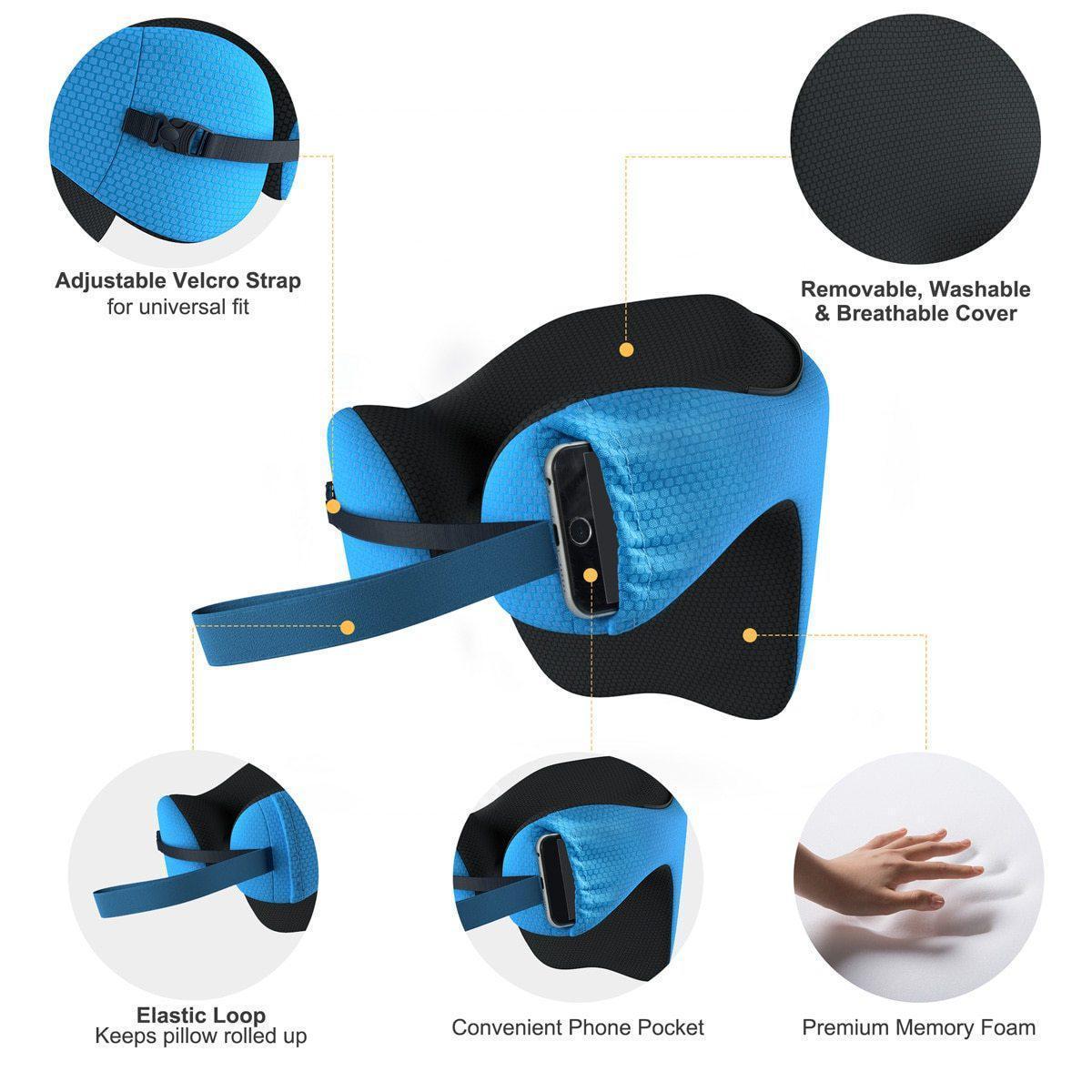 Airplane Travel Foldable Neck Support Pillow