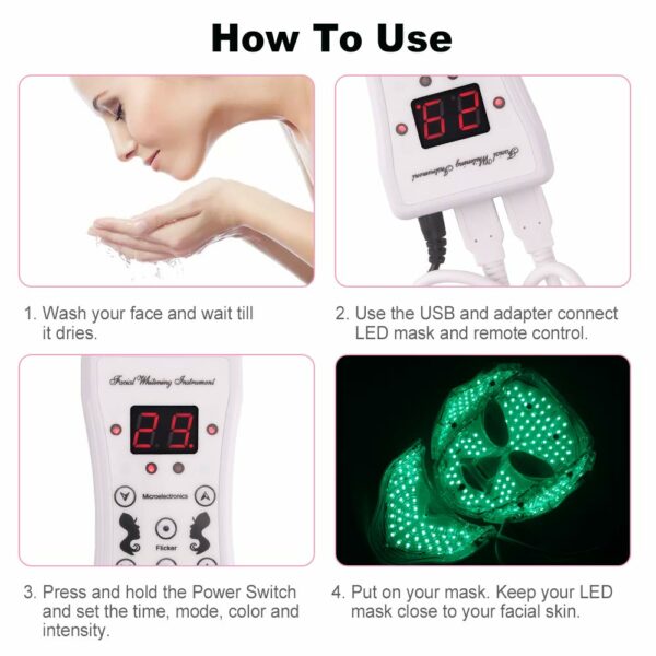Dermaluminate™ Official Retailer Professional Led Light Therapy Mask